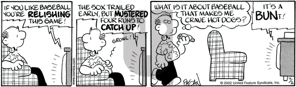 Drabble on Tuesday July 2, 2002 Comic Strip