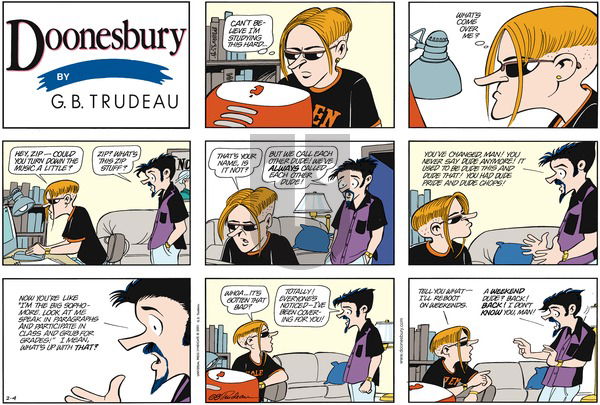 Doonesbury on Sunday February 4, 2001 Comic Strip