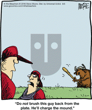 In the Bleachers on Monday September 5, 2016 Comic Strip