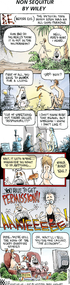Non Sequitur on Sunday March 22, 2009 Comic Strip