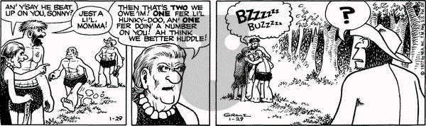 Alley Oop on Saturday January 29, 1977 Comic Strip