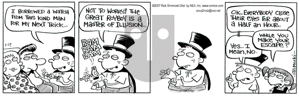 Soup to Nutz - Old on Thursday March 29, 2007 Comic Strip