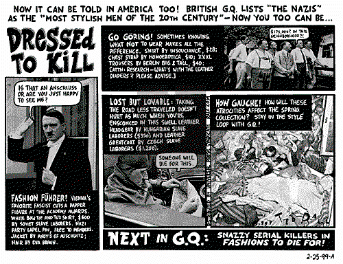 Ted Rall on Thursday February 25, 1999 Comic Strip