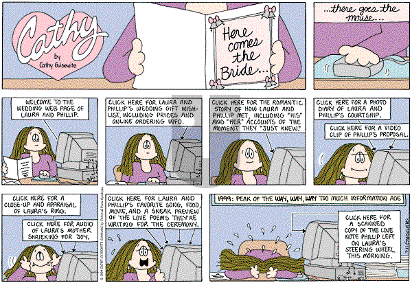 Cathy Classics - Sunday July 11, 1999 Comic Strip