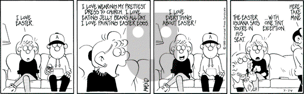 FoxTrot on Friday March 24, 1989 Comic Strip
