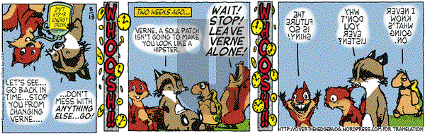Over the Hedge on Saturday August 13, 2011 Comic Strip