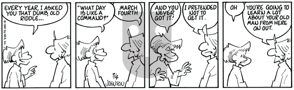 Arlo and Janis on Tuesday March 4, 1997 Comic Strip