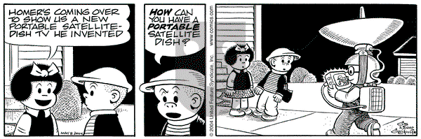 Nancy on Saturday May 8, 2004 Comic Strip