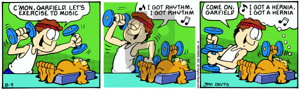 Garfield on Wednesday August 9, 1989 Comic Strip