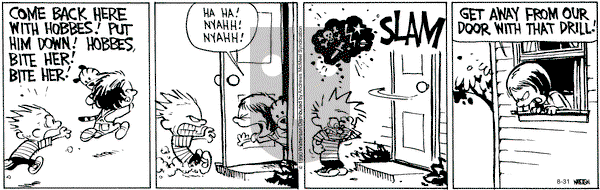 Calvin and Hobbes - Monday August 31, 2020 Comic Strip