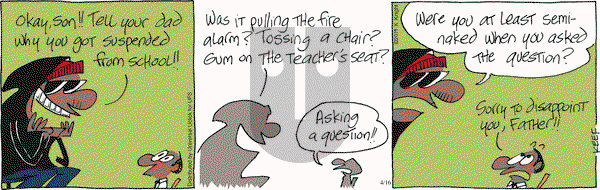 The Knight Life on Wednesday April 16, 2014 Comic Strip