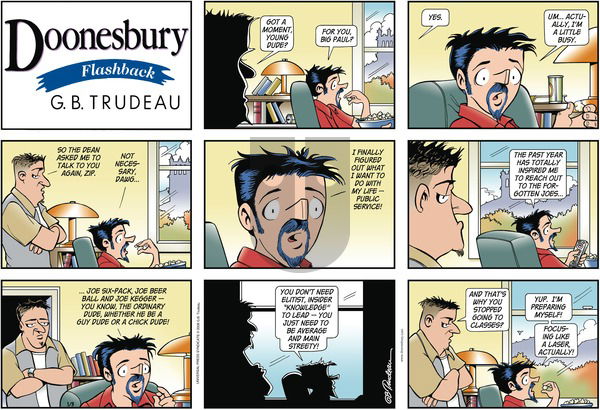 Doonesbury on Sunday January 3, 2010 Comic Strip