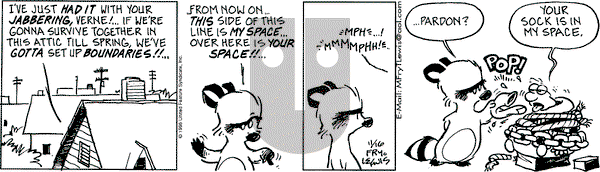 Over the Hedge on Saturday November 16, 1996 Comic Strip