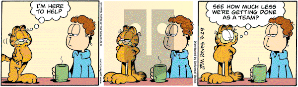 Garfield - Monday March 29, 2010 Comic Strip