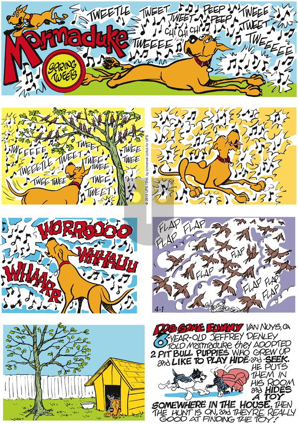 Marmaduke on Sunday April 1, 2012 Comic Strip