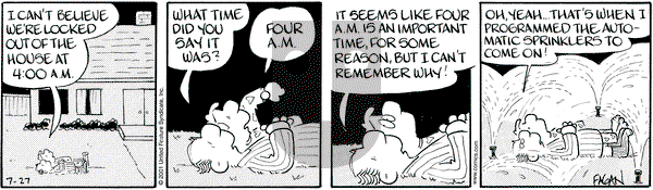 Drabble on Friday July 27, 2001 Comic Strip