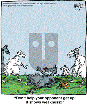 In the Bleachers on Saturday February 25, 2012 Comic Strip