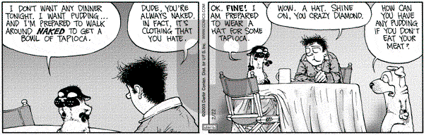 Get Fuzzy on Saturday February 22, 2003 Comic Strip