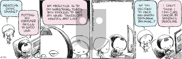 Non Sequitur on Friday December 20, 2002 Comic Strip