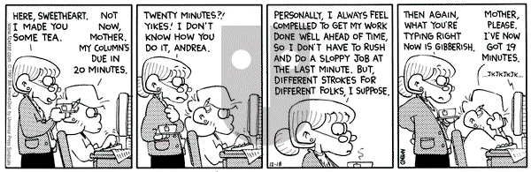 FoxTrot on Thursday December 18, 1997 Comic Strip