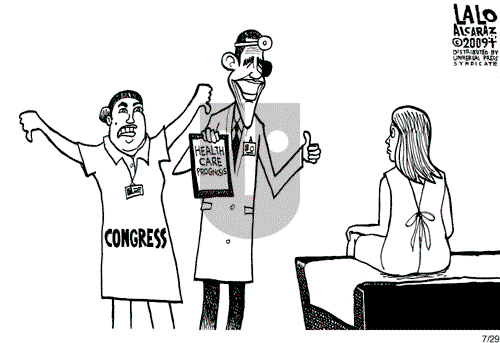 Lalo Alcaraz on Wednesday July 29, 2009 Comic Strip