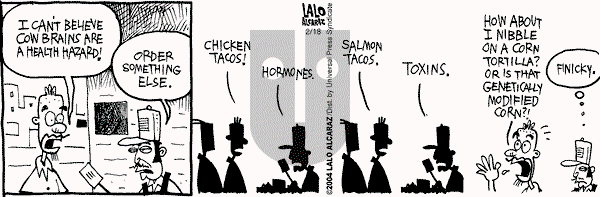 La Cucaracha on Wednesday February 18, 2004 Comic Strip