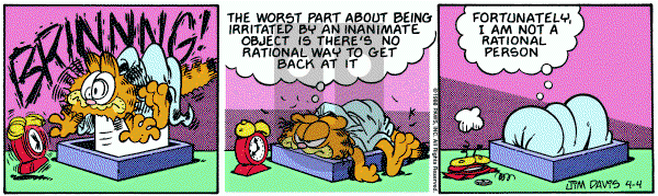 Garfield on Monday April 4, 1988 Comic Strip
