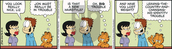 Garfield on Friday September 14, 2018 Comic Strip