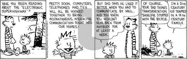 Calvin and Hobbes - Wednesday September 20, 2023 Comic Strip
