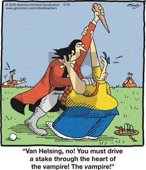 In the Bleachers on Thursday May 16, 2019 Comic Strip