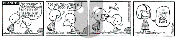Peanuts on Saturday September 23, 1972 Comic Strip