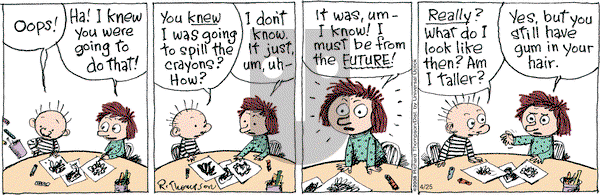 Cul de Sac on Thursday April 25, 2013 Comic Strip