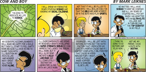 Cow and Boy Classics on Sunday July 1, 2007 Comic Strip