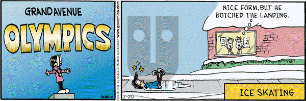 Grand Avenue on Tuesday February 20, 2018 Comic Strip