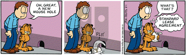 Garfield on Wednesday February 1, 1995 Comic Strip