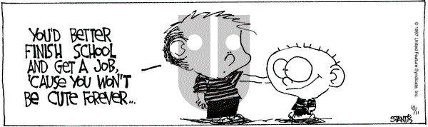 The Buckets on Saturday October 11, 1997 Comic Strip