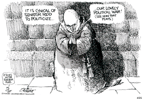 Pat Oliphant on Wednesday April 25, 2007 Comic Strip