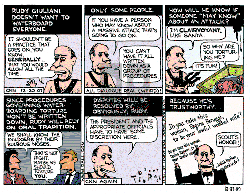 Ted Rall on Saturday December 22, 2007 Comic Strip