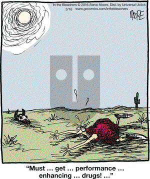In the Bleachers on Wednesday March 16, 2016 Comic Strip