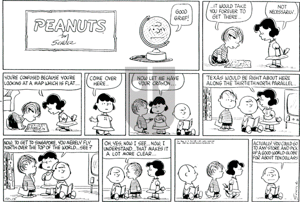 Peanuts - Sunday October 15, 1961 Comic Strip