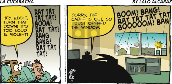 La Cucaracha on Sunday January 10, 2016 Comic Strip