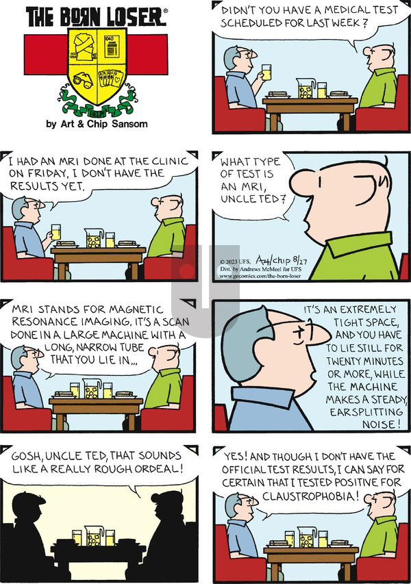 The Born Loser on Sunday August 27, 2023 Comic Strip