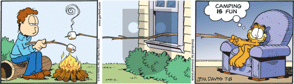 Garfield - Thursday July 8, 2010 Comic Strip