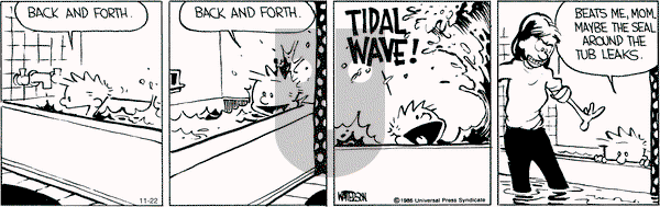 Calvin and Hobbes - Tuesday November 22, 2011 Comic Strip