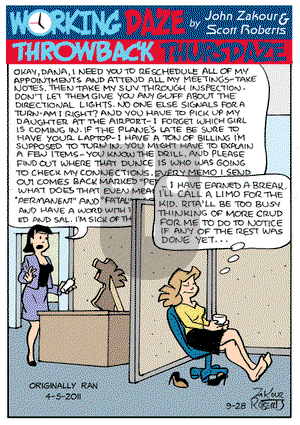 Working Daze - Thursday September 28, 2023 Comic Strip