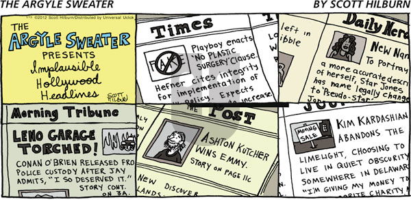 The Argyle Sweater on Sunday January 15, 2012 Comic Strip