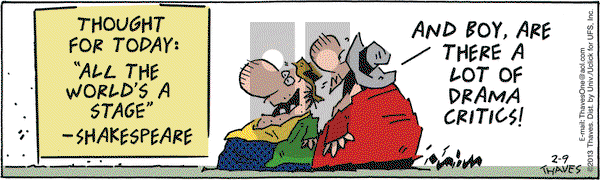 Frank and Ernest on Saturday February 9, 2013 Comic Strip