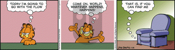 Garfield on Monday January 14, 2013 Comic Strip