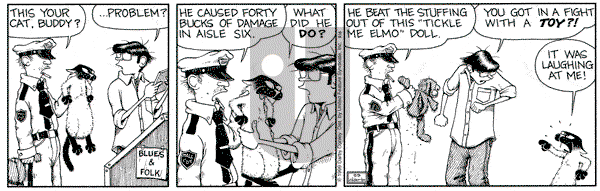 Get Fuzzy - Monday September 6, 1999 Comic Strip
