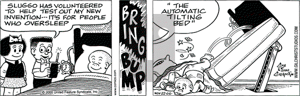 Nancy on Wednesday November 22, 2000 Comic Strip